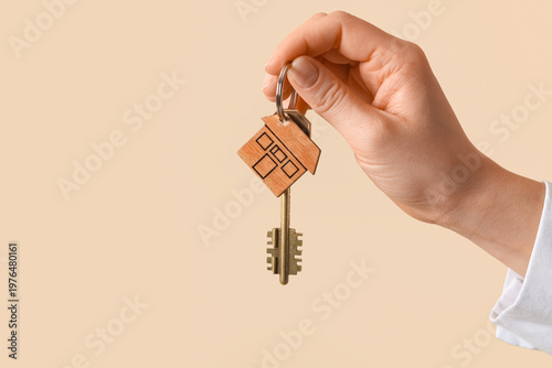 Hand of real estate agent h...
