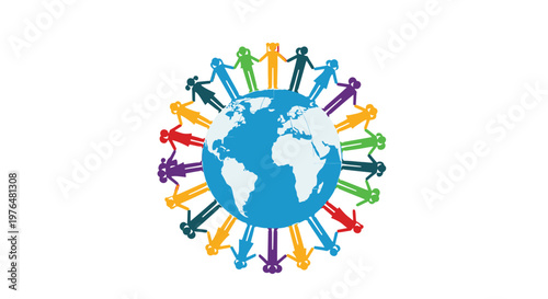 Diverse people around the world united.