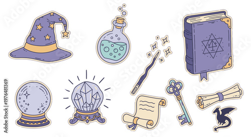 Collection of mystical and magical symbols.