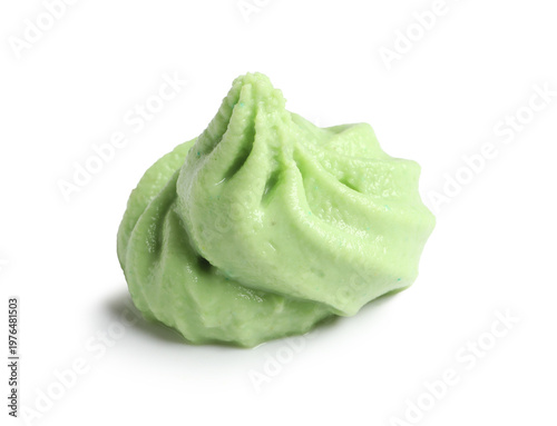 Portion of wasabi isolated ...
