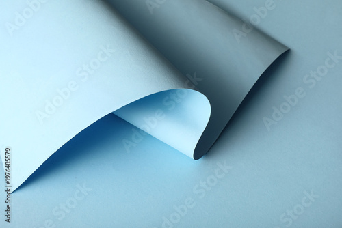 Twisted sheet of color pape...