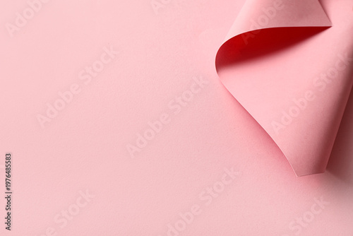 Twisted sheet of color pape...