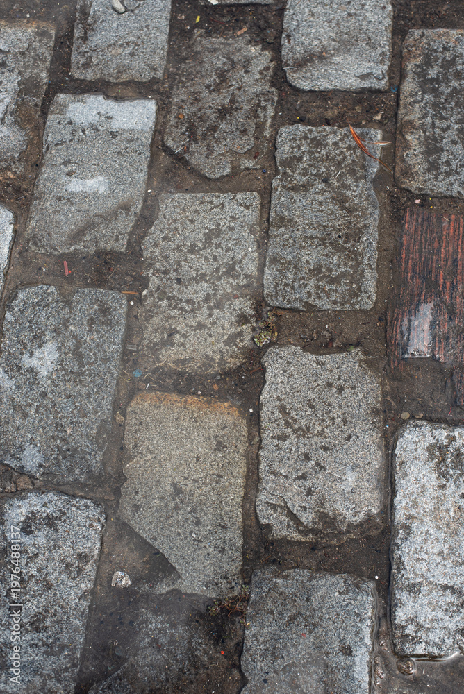 Fototapeta premium Old cobblestone pavement