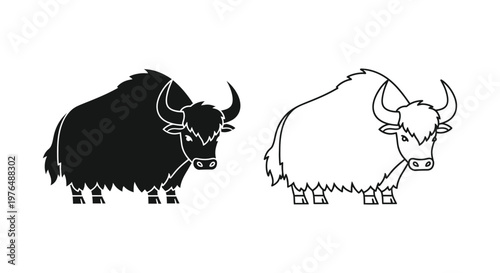 Yak Breeds Comparison Yakusimile vs Yaksketch Vector