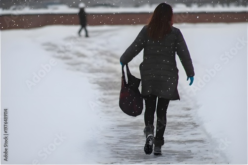 woman in winter
