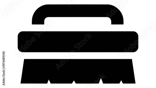 Clothes brush icon for velvet fabric maintenance