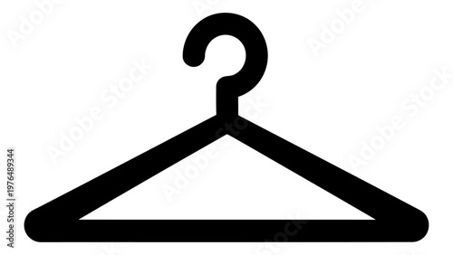 Clothes drying hanger icon isolated on white background