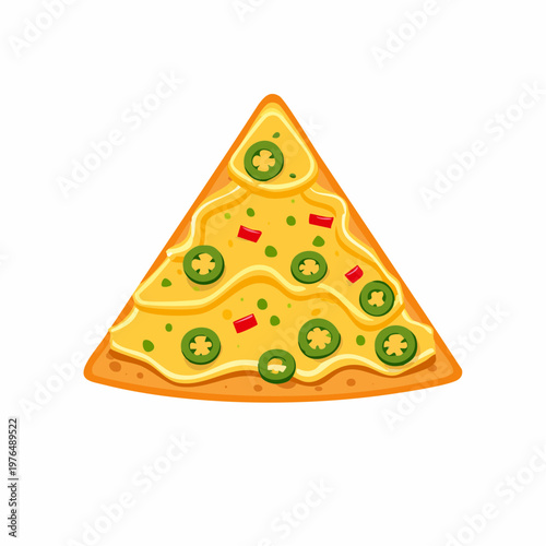 Nachos mit Käse und Jalapeños