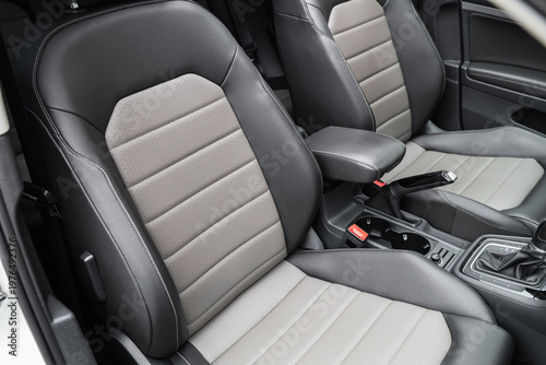 View of front seats in mode...