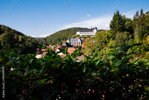Panorama Stadt und Schloss Stolberg im Harz, Sachsen-Anhalt