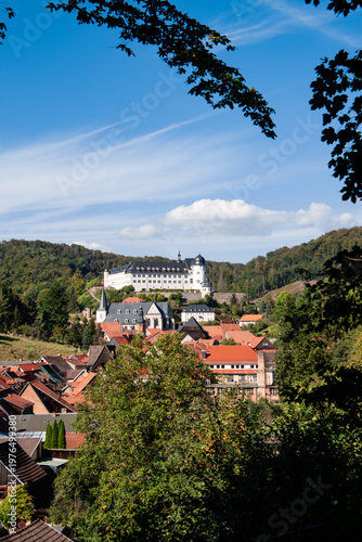 Panorama Stadt und Schloss Stolberg im Harz, Sachsen-Anhalt