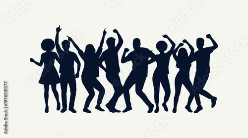 Silhouette of People Dancing