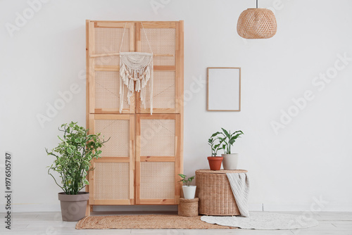 Interior of light room with...
