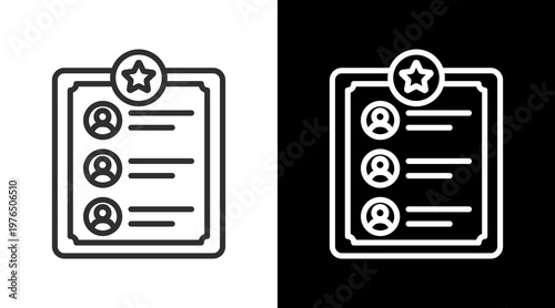 Leaderboard White Icon Set Vector 