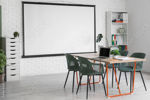 Interior of modern conferen...