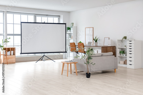 Interior of modern conferen...