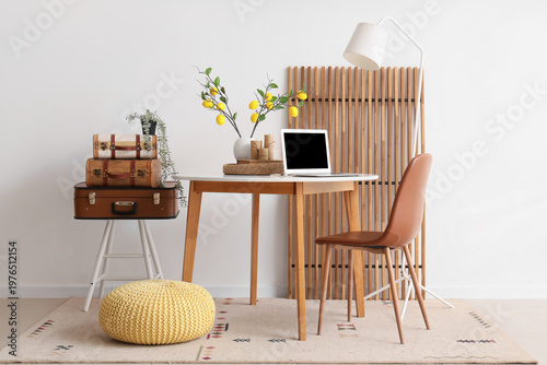 Interior of stylish workspa...