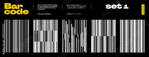 Barcode Bar Scan for EAN13 Goods 3ith QR Code, EAN Set, and Mobile Line Sample on A Grunge Texture. Vector Sticker Tag Background in Black and White for A Digital Label or Retail Product.