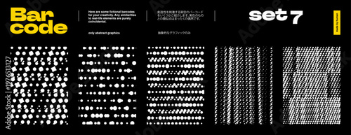 Bar Scan and Barcode for EAN13, EAN, Grunge, Set, and Goods with QR Code and Mobile Line. A Sample Texture and Vector Sticker Tag on A Black or White Background for A Label, Reader