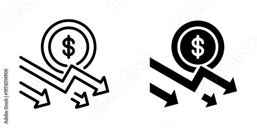 Crisis icon, element icon for design branding, print, and digital media