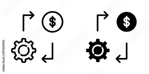 Ecosystem icon, element icon for design branding, print, and digital media