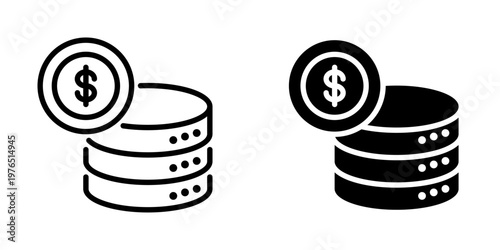 Data icon, element icon for design branding, print, and digital media