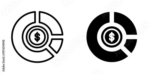 Chart icon, element icon for design branding, print, and digital media