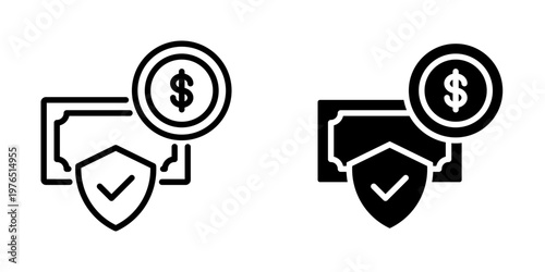 Security icon, element icon for design branding, print, and digital media