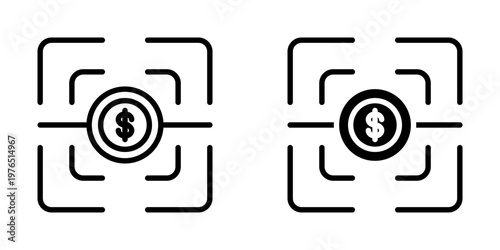 Qr code icon, element icon for design branding, print, and digital media