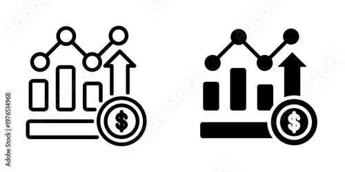 Growth icon, element icon for design branding, print, and digital media