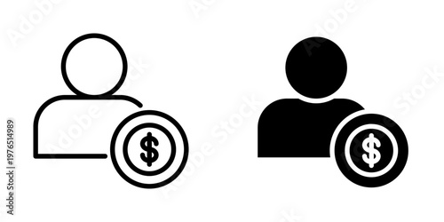 Investor icon, element icon for design branding, print, and digital media