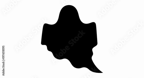 Black Speech Bubble Icon.