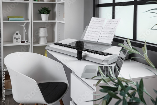 Synthesizer with microphone...