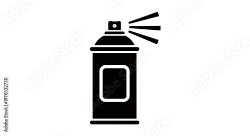 Icon Illustration of a Spray Can for Graphic Design Purposes.