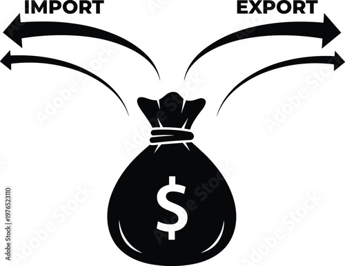 Money flow in import and export