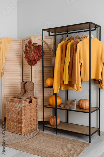 Interior of dressing room w...