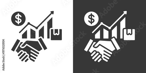 Trade Operations Icon Set Vector Collection Isolated In Black And White