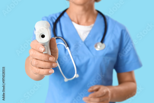 Female doctor with infrared...