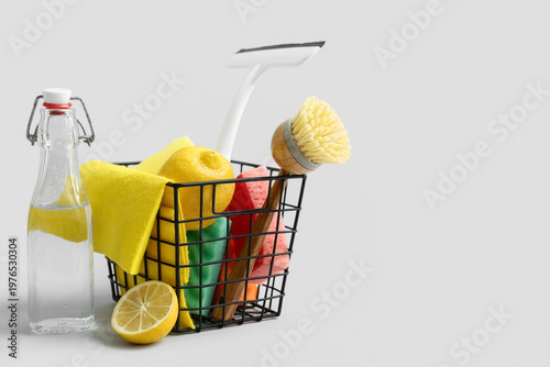 Basket with natural cleanin...