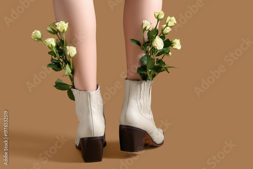 Legs of beautiful young wom...