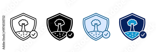 Soil Protection Icon Set Multiple Style Collection