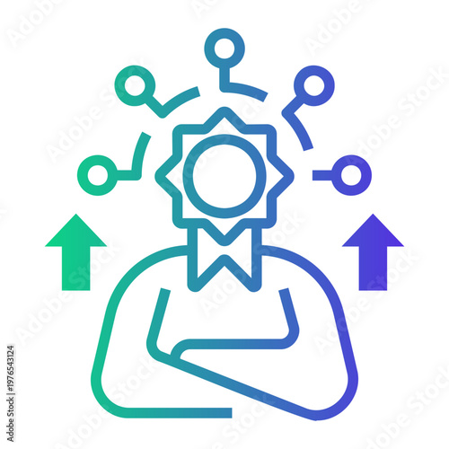 self Line Gradient Icon