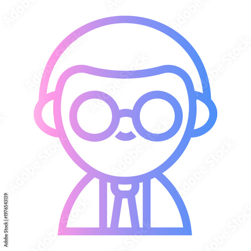 teacher Line Gradient Icon