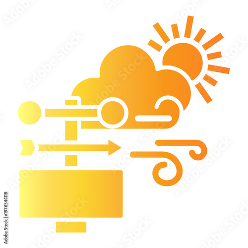meteorology Gradient icon