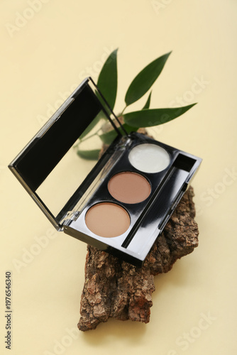 Composition with eyeshadows...