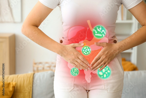 Young woman suffering from ...