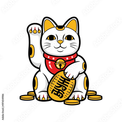 Maneki Neko Lucky Cat Figurine.