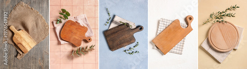Set of wooden cutting board...