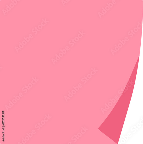 말린 종이_직사각형_분홍