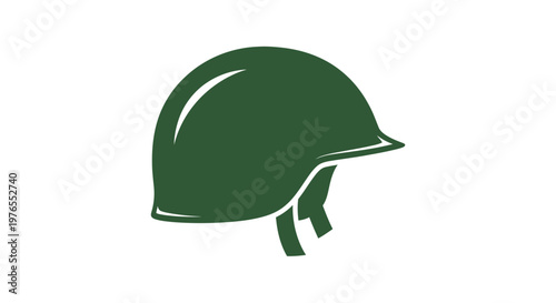 Green Hard Hat Icon.